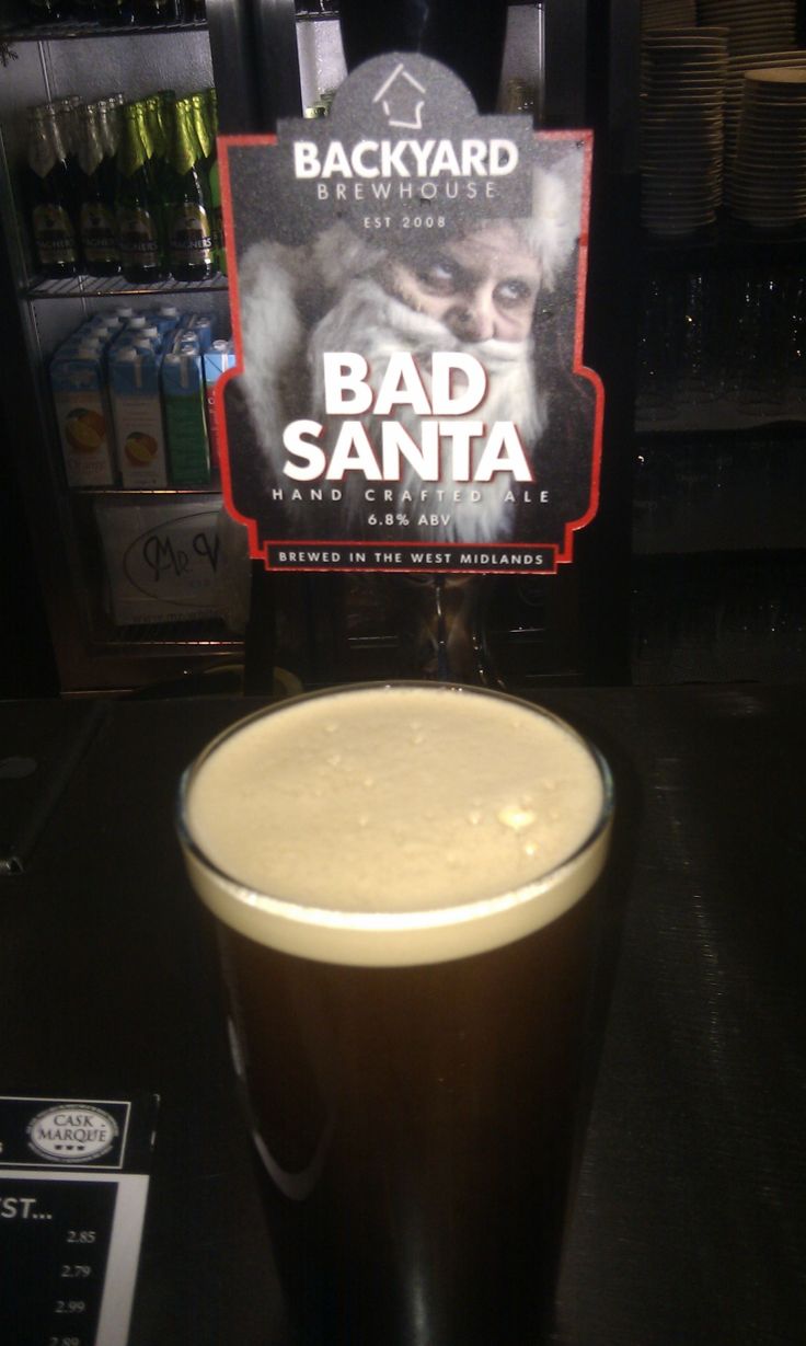 Bad santa 6o8 abv very smooth chalky creamy sweet stout caramel and vanilla nice bitterness woth lingering sweet heavy 8() 10.jpg